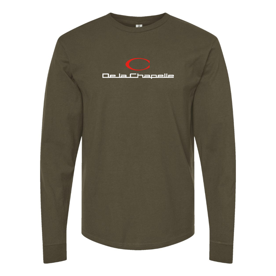 Men's De La Chapelle Logo Cotton Long Sleeve T-Shirt
