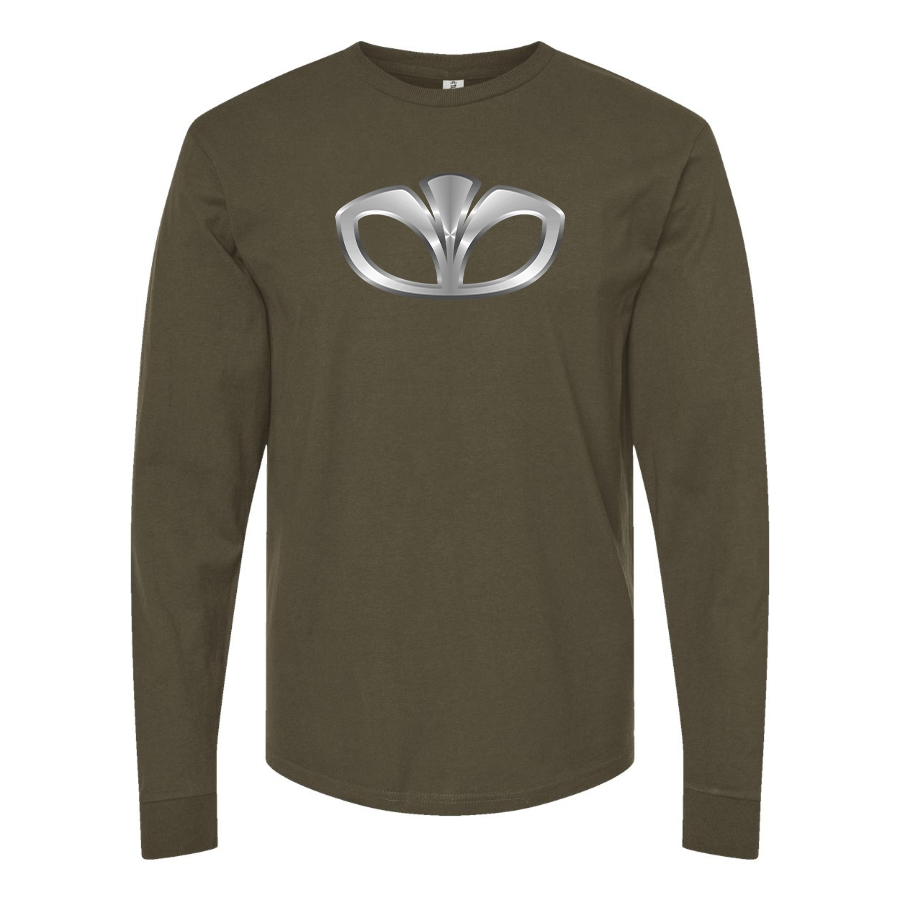 Men's Daewoo Logo Cotton Long Sleeve T-Shirt