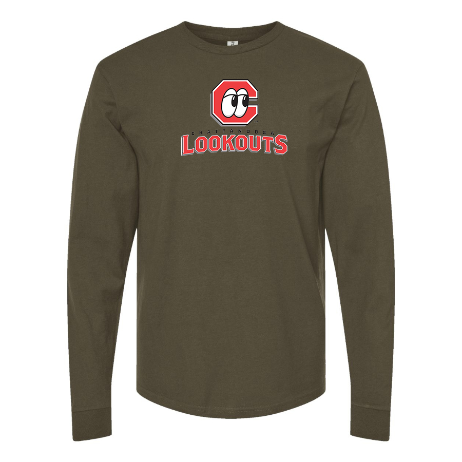 Men's Chattanooga Lookouts Logo Cotton Long Sleeve T-Shirt