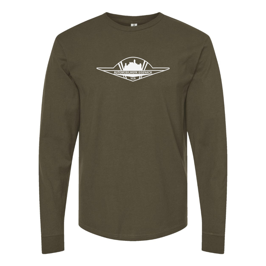 Men's Wartburg Logo Cotton Long Sleeve T-Shirt