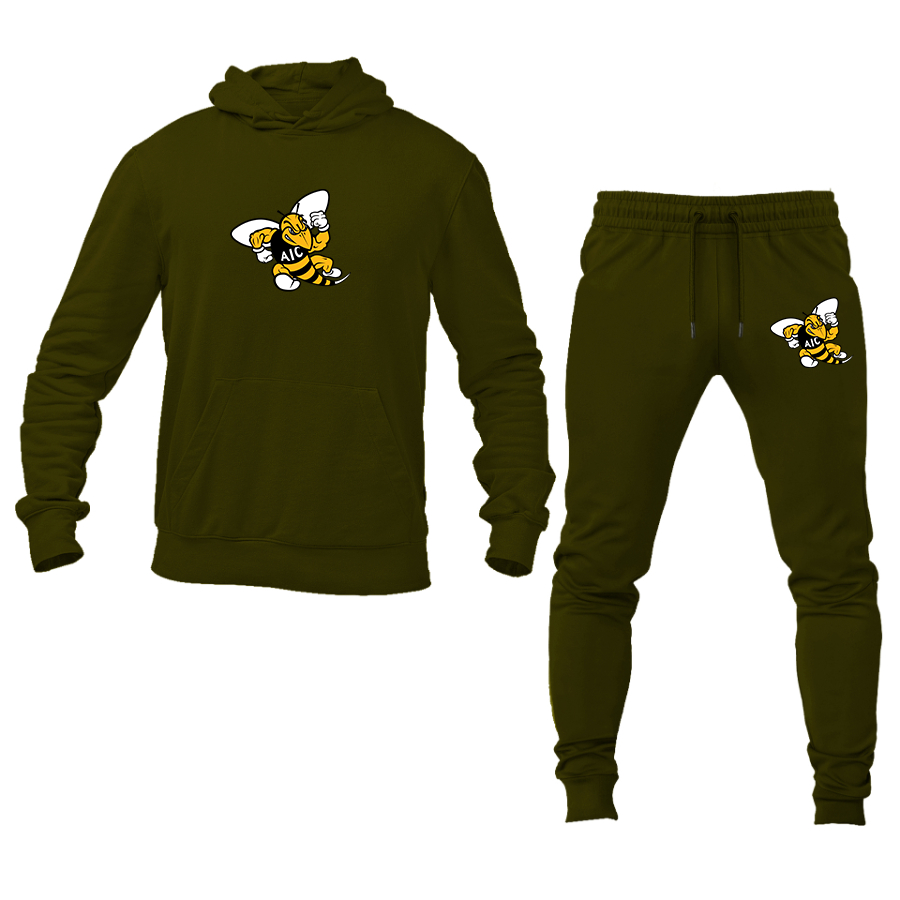 Men's AIC Yellow Jackets Hoodie Joggers Set