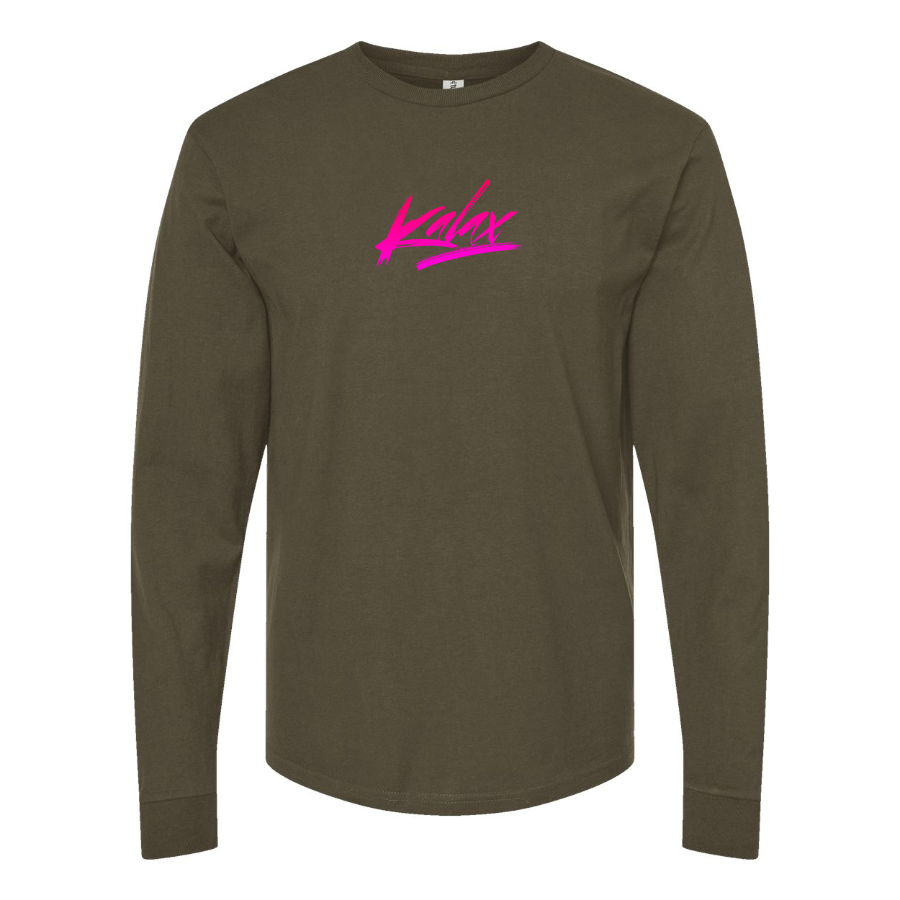 Men's Kalax Logo Cotton Long Sleeve T-Shirt