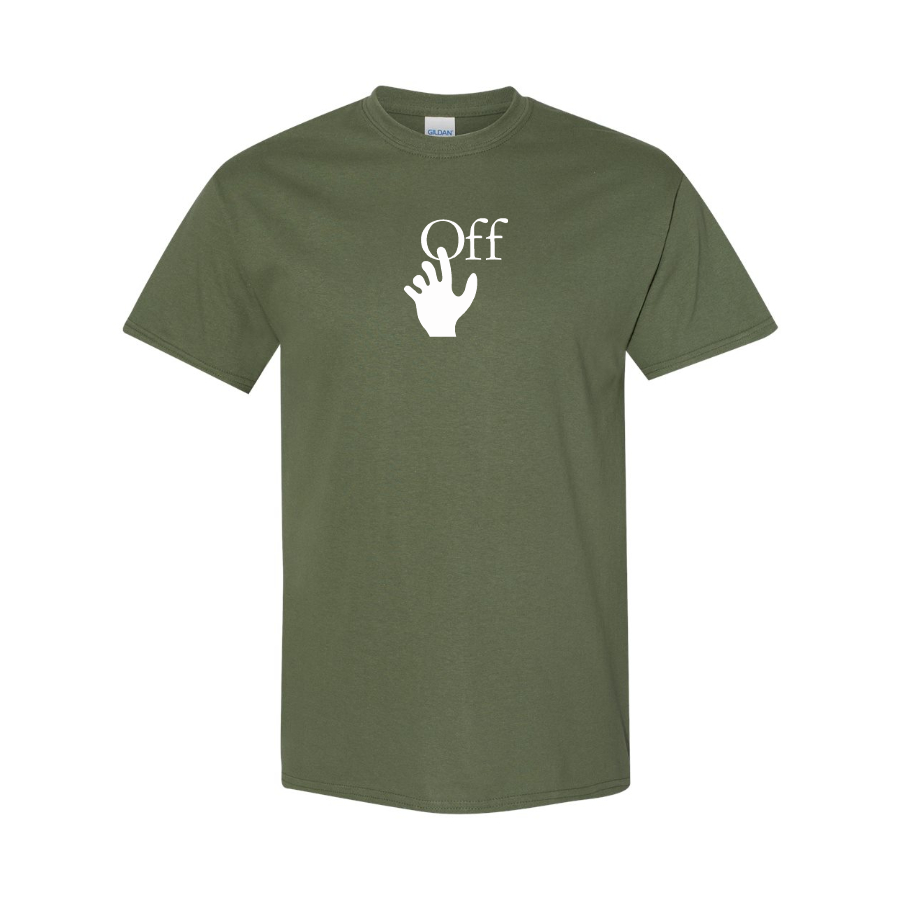 Men's Off-White Hand Logo Cotton T-Shirt