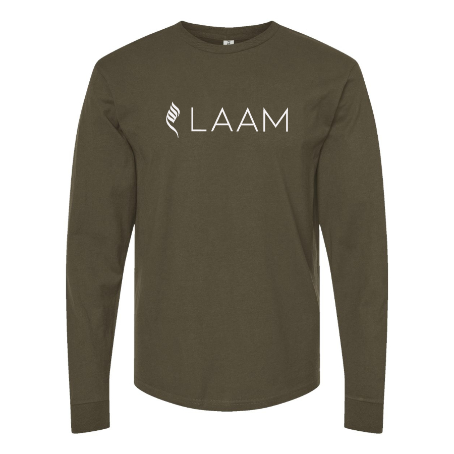 Men's Laam Logo Cotton Long Sleeve T-Shirt