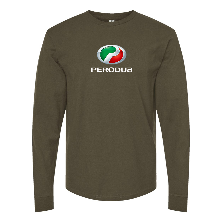 Men's Perodua Logo Cotton Long Sleeve T-Shirt