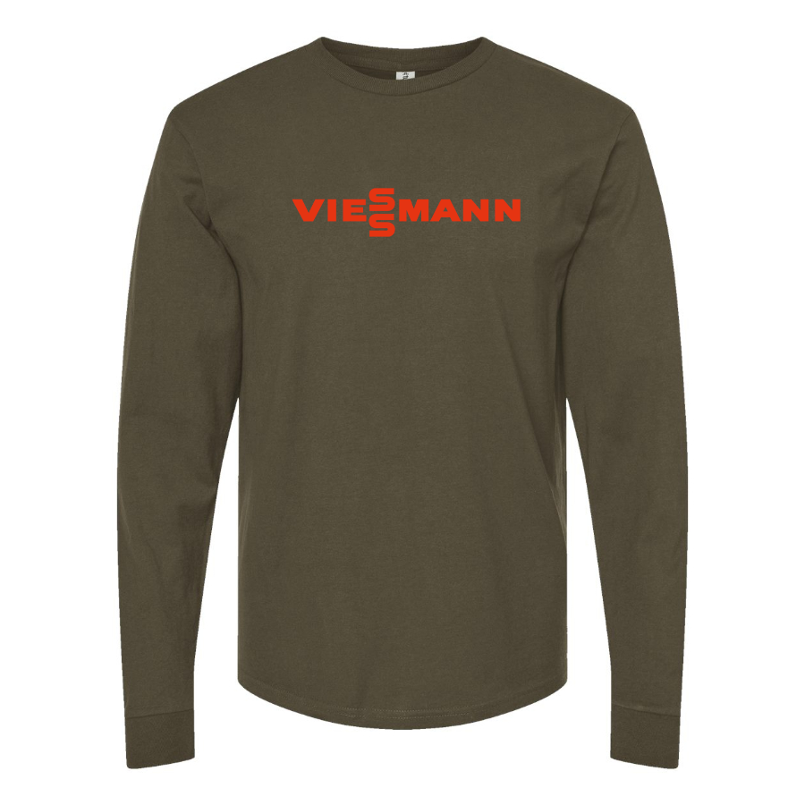 Men's Viessmann Logo Cotton Long Sleeve T-Shirt