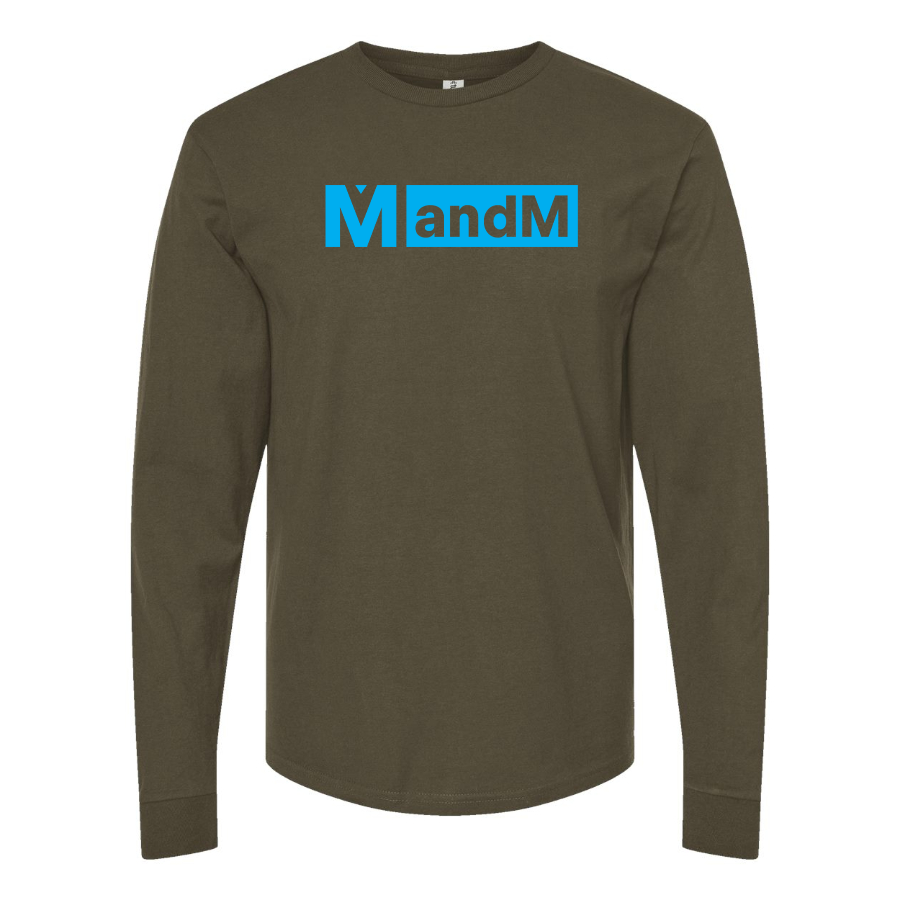 Men's MandM Logo Cotton Long Sleeve T-Shirt