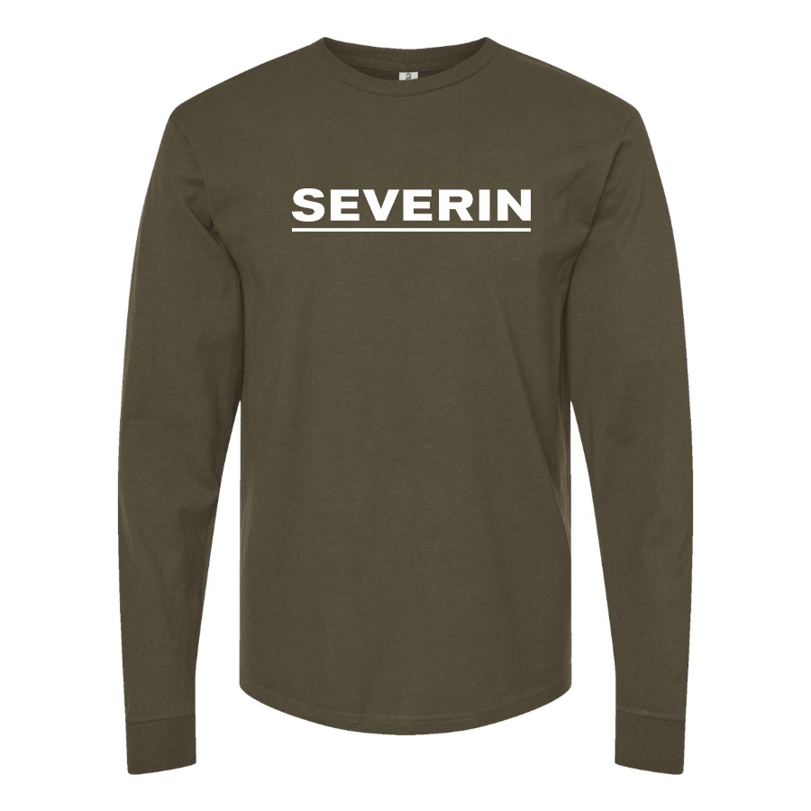 Men's Severin Logo Cotton Long Sleeve T-Shirt