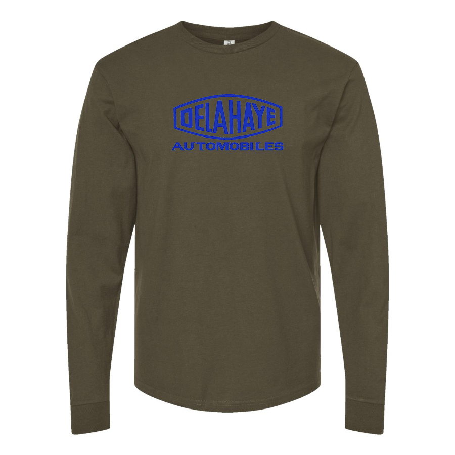 Men's Delahaye Logo Cotton Long Sleeve T-Shirt
