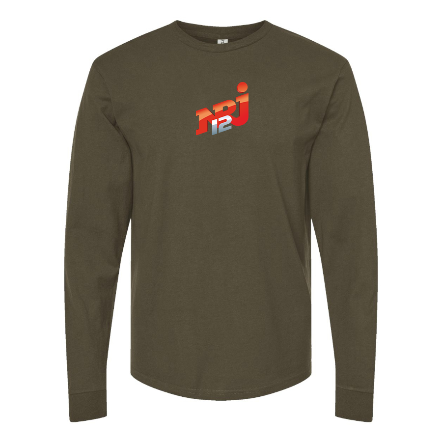 Men's NRJ 12 Logo Cotton Long Sleeve T-Shirt