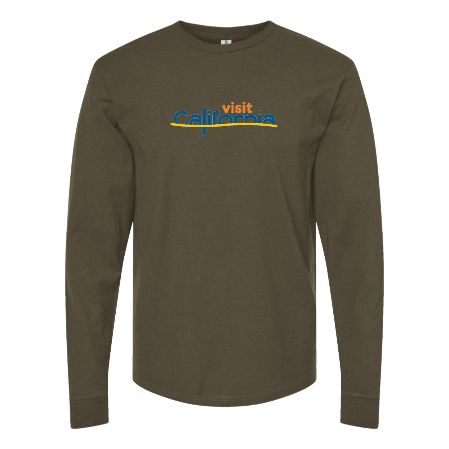 Men's Visit California Cotton Long Sleeve T-Shirt