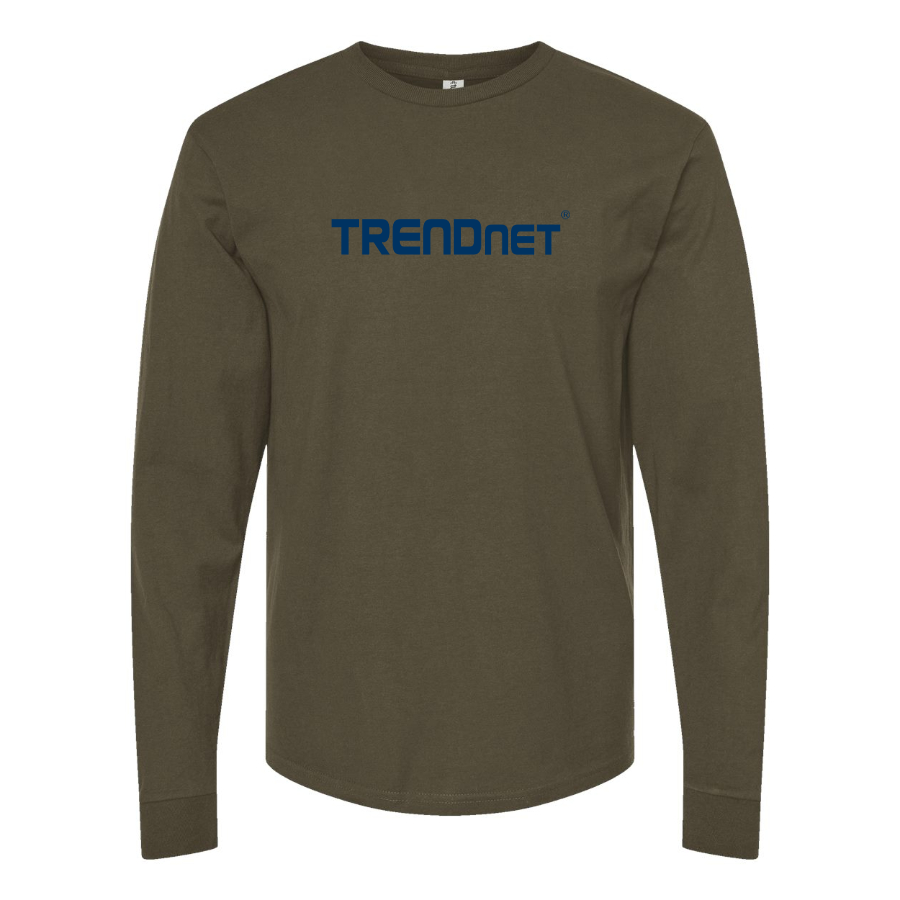 Men's TRENDnet Logo Cotton Long Sleeve T-Shirt