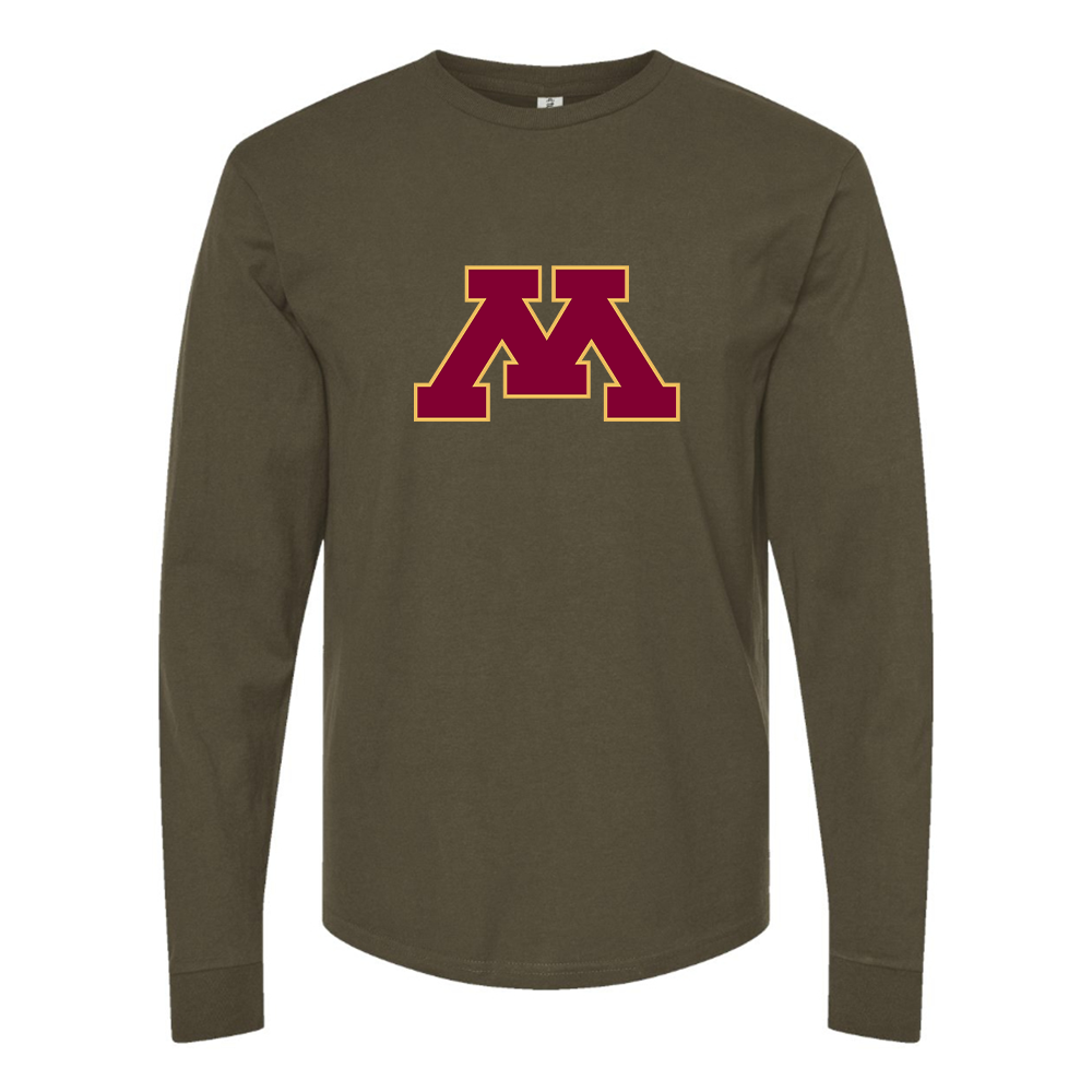 Men's Minnesota Golden Gophers Logo Cotton Long Sleeve T-Shirt