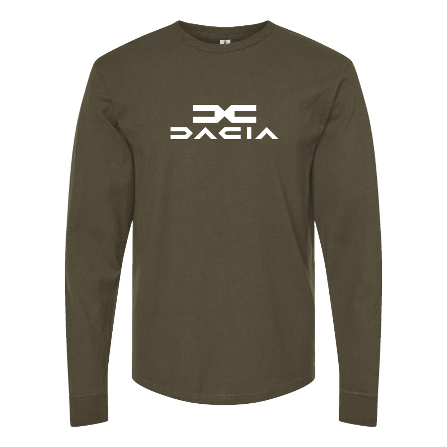 Men's Dacia Logo Cotton Long Sleeve T-Shirt