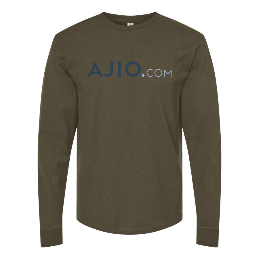 Men's Ajio Logo Cotton Long Sleeve T-Shirt