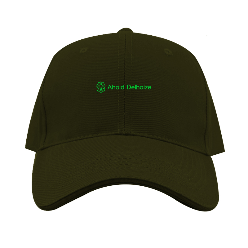 Ahold Delhaize Vertical Logo Dad Baseball Cap Hat