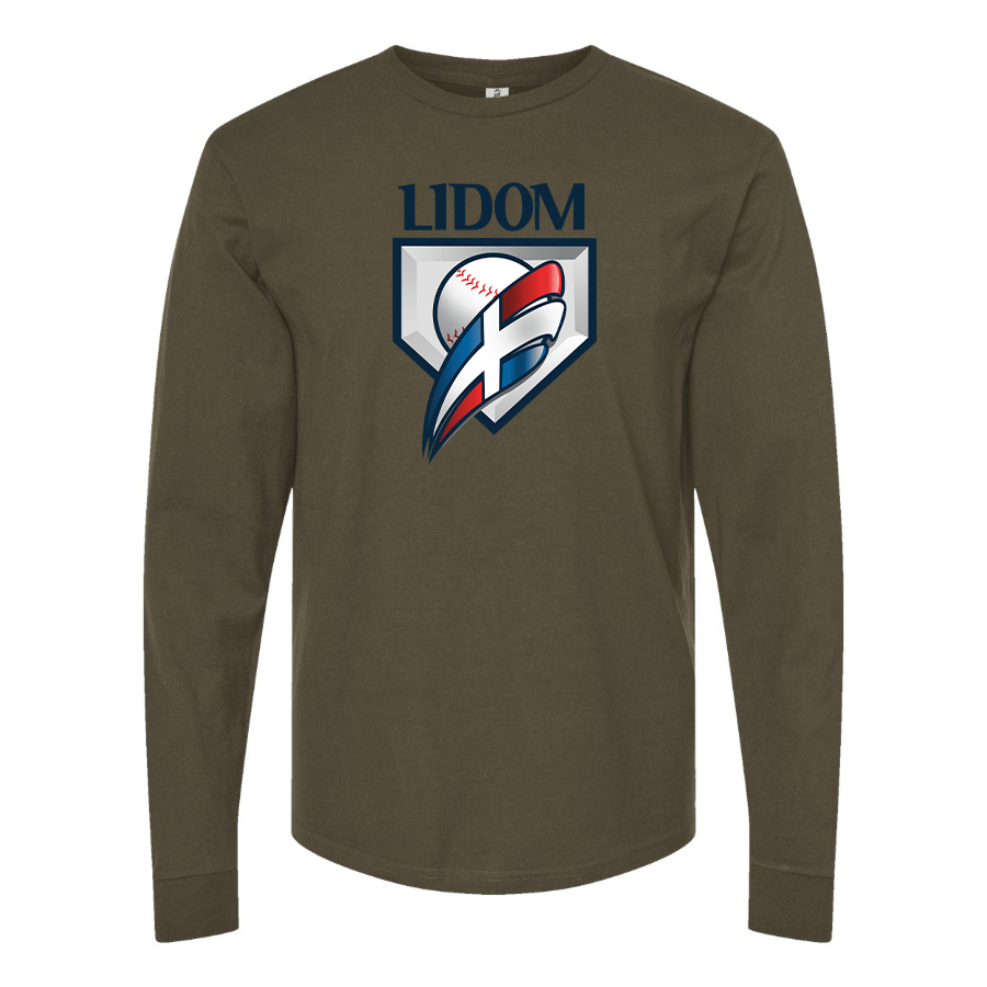 Men's Lidom Logo Cotton Long Sleeve T-Shirt