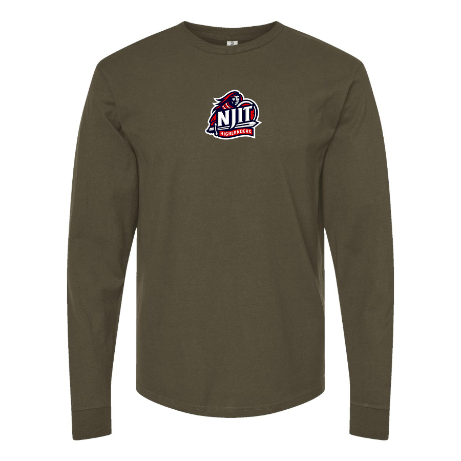 Men's NJIT Highlanders Logo Cotton Long Sleeve T-Shirt