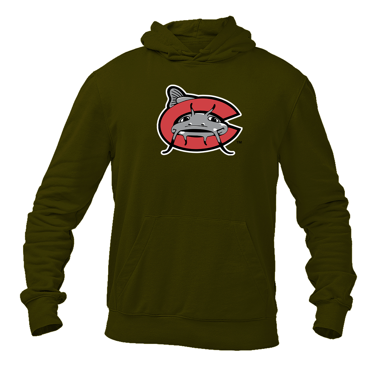 Men's Carolina Mudcats Logo Pullover Hoodie