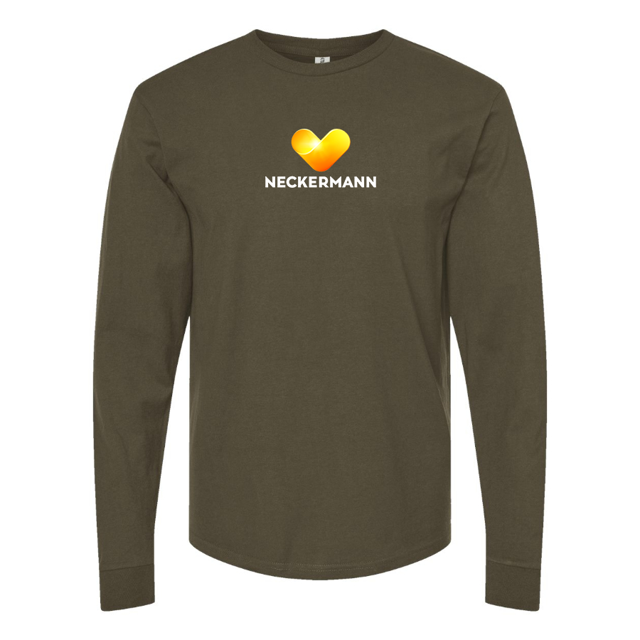 Men's Neckermann Logo Cotton Long Sleeve T-Shirt