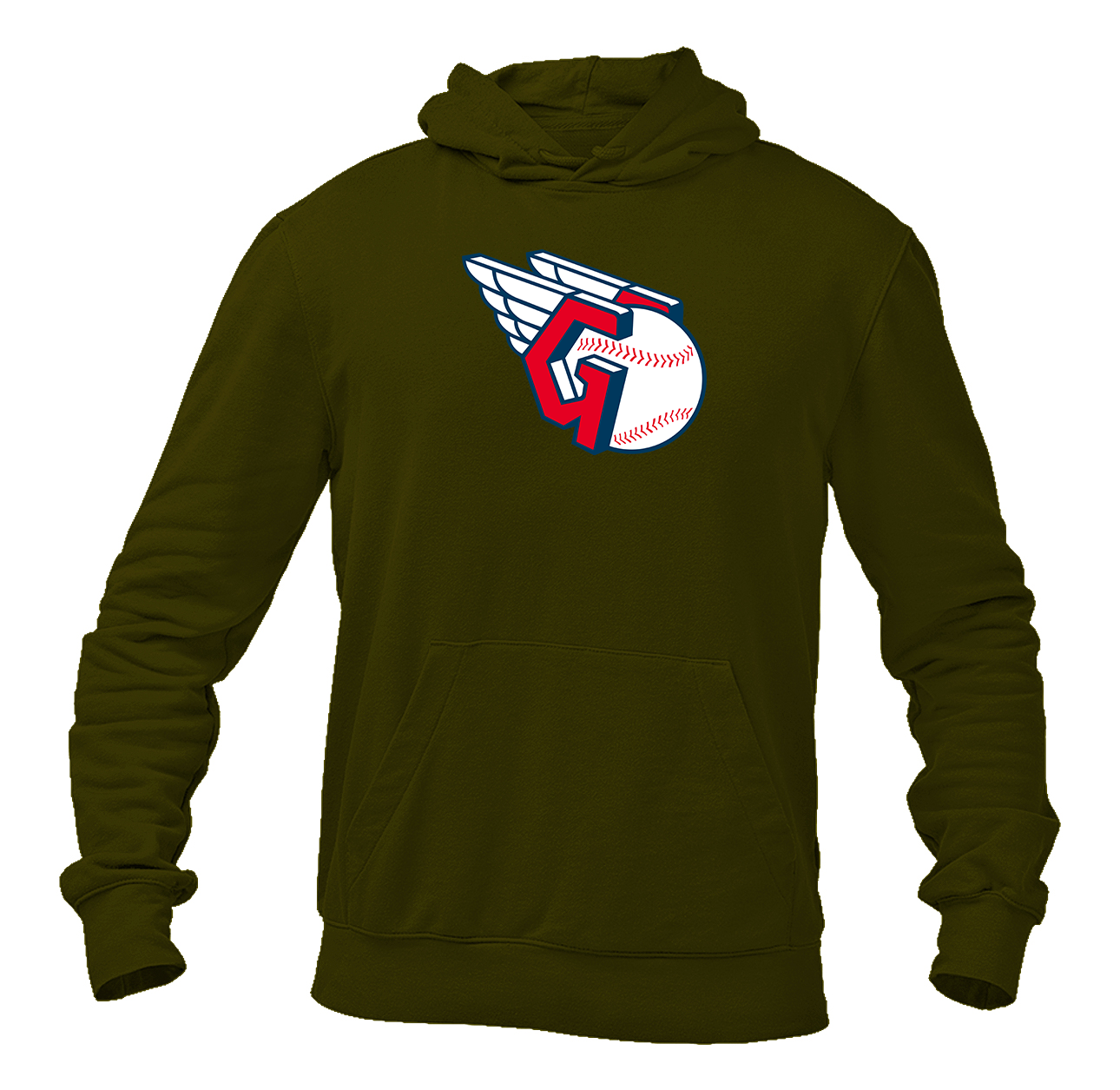 Men's Cleveland Guardians Logo Pullover Hoodie
