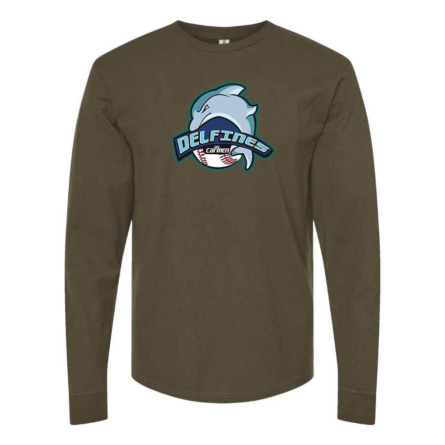 Men's Carmen Delfines Logo Cotton Long Sleeve T-Shirt