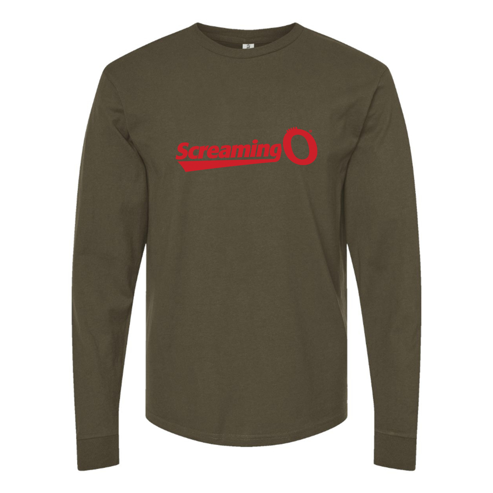 Men's ScreamingO Logo Cotton Long Sleeve T-Shirt