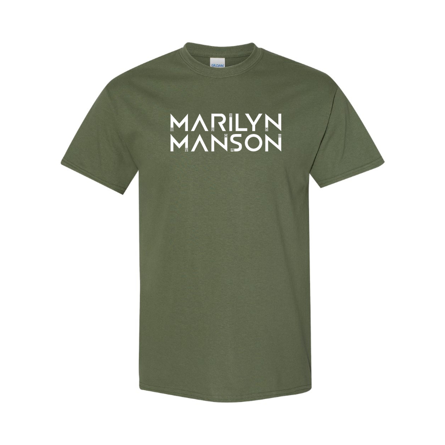 Men's Marilyn Manson Logo Cotton T-Shirt