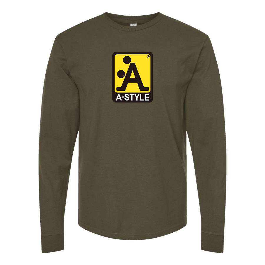 Men's A Style Logo Cotton Long Sleeve T-Shirt