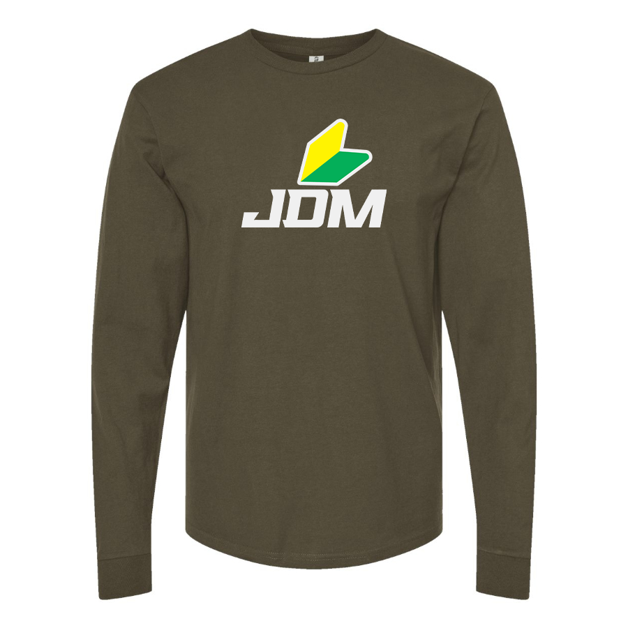 Men's JDM Logo Cotton Long Sleeve T-Shirt