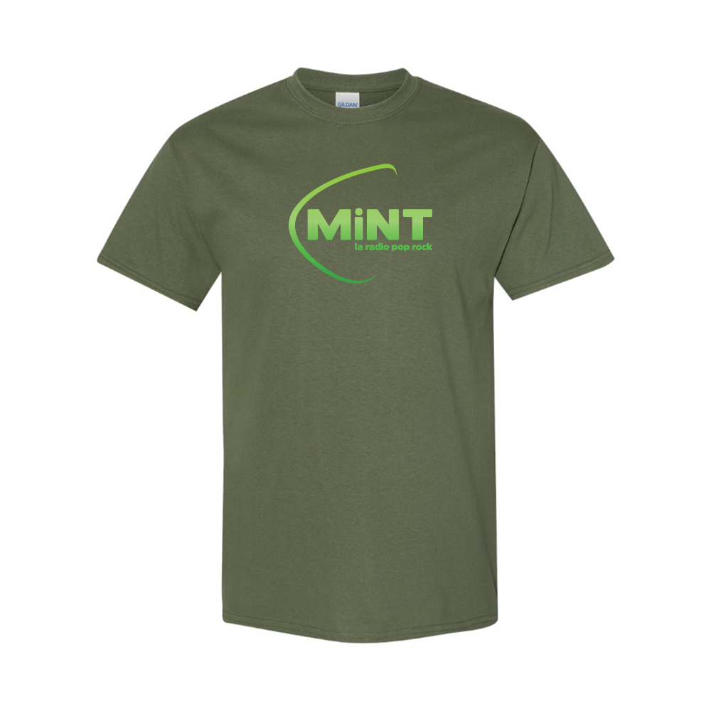 Men's Mint Radio Logo Cotton T-Shirt