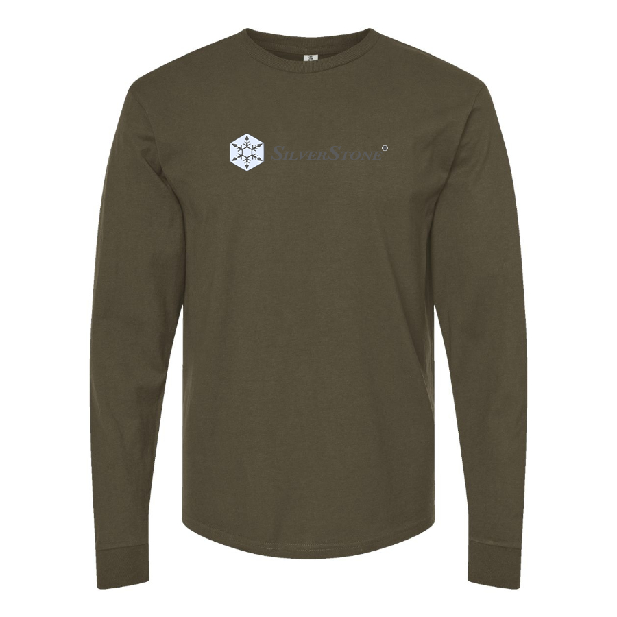 Men's SilverStone Logo Cotton Long Sleeve T-Shirt