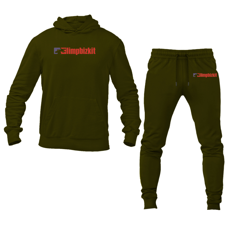 Men's Limp Bizkit Logo Hoodie Joggers Set