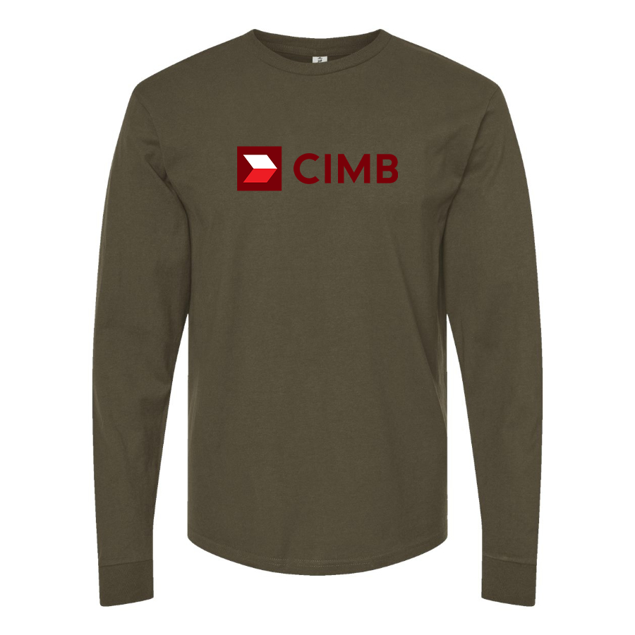 Men's CIMB Logo Cotton Long Sleeve T-Shirt