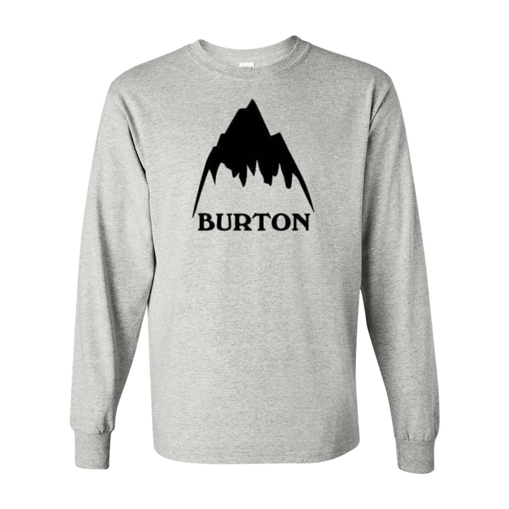 Men's Burton Mountain Gildan Heavy Cotton Long Sleeve T-Shirt