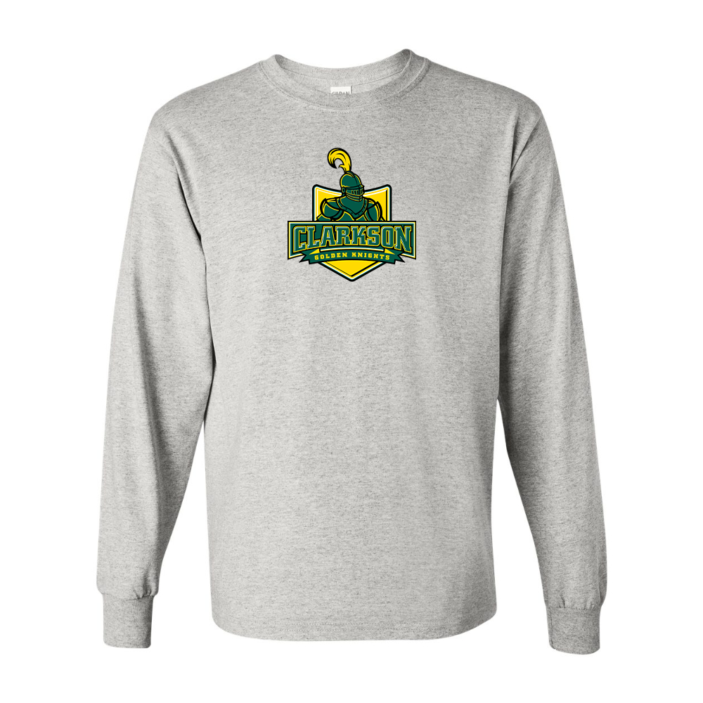 Men's Clarkson Golden Knights Gildan Heavy Cotton Long Sleeve T-Shirt