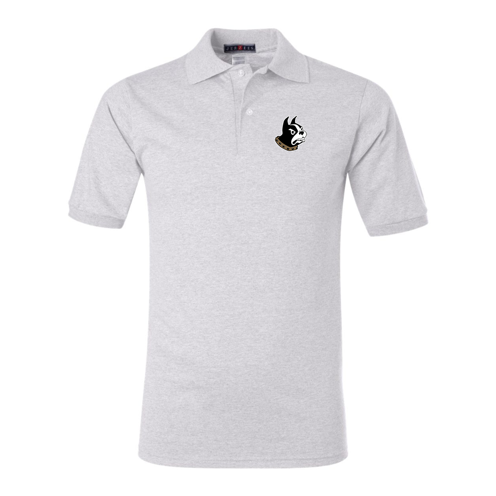 Men's Woffrd Terriers JERZEES SpotShield polo