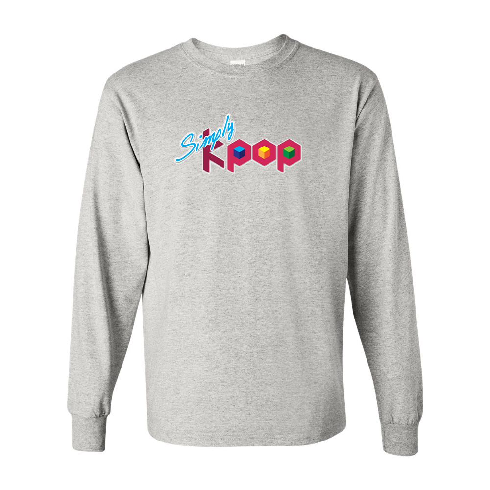 Men's Simply Kpop Gildan Heavy Cotton Long Sleeve T-Shirt