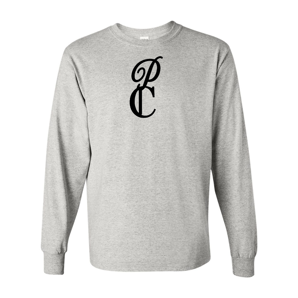 Men's P & C Black Gildan Heavy Cotton Long Sleeve T-Shirt