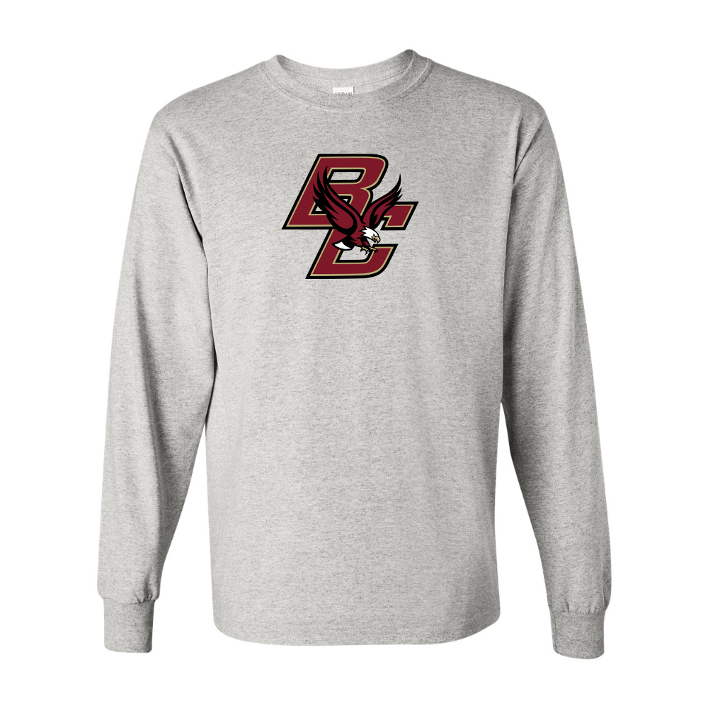 Men's Boston College Eagles Gildan Heavy Cotton Long Sleeve T-Shirt