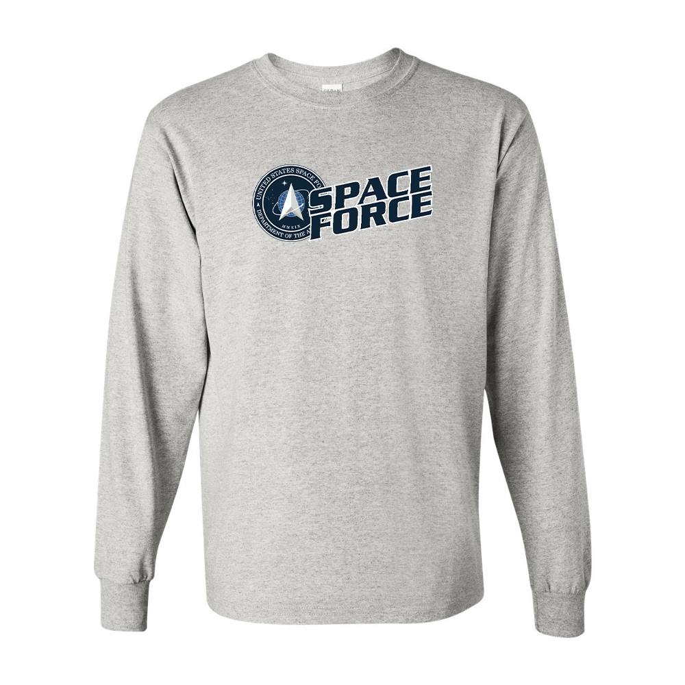 Men's Space Force Gildan Heavy Cotton Long Sleeve T-Shirt