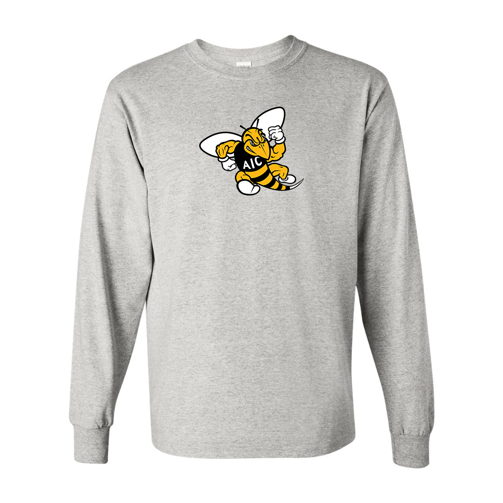 Men's AIC Yellow Jackets Gildan Heavy Cotton Long Sleeve T-Shirt