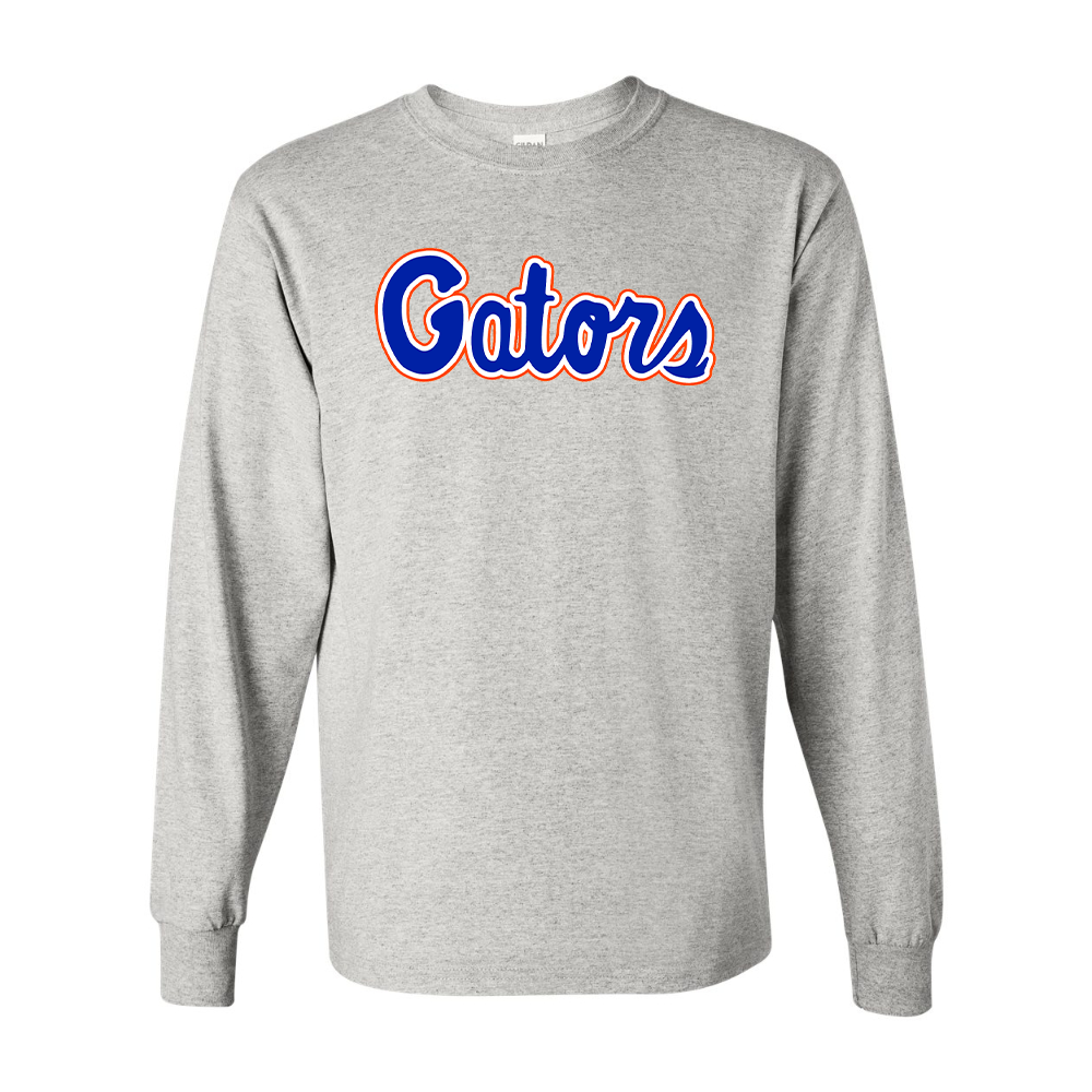 Men's Florida Gators Script Gildan Heavy Cotton Long Sleeve T-Shirt