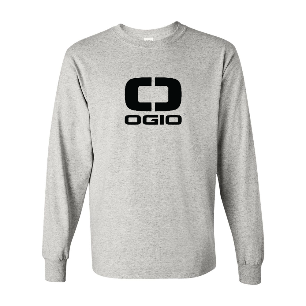 Men's Ogio Vertical Gildan Heavy Cotton Long Sleeve T-Shirt