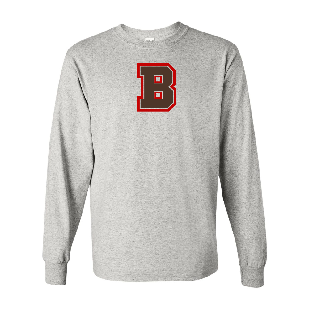 Men's Brown Bears Gildan Heavy Cotton Long Sleeve T-Shirt