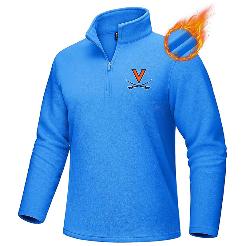 Men's (Design Here) MAGCOMSEN Men_s Quarter-Zip Pullover Polar Fleece Sweatshirt Stand Collar Long Sleeve Shirt for Men Thermal Winter Fall