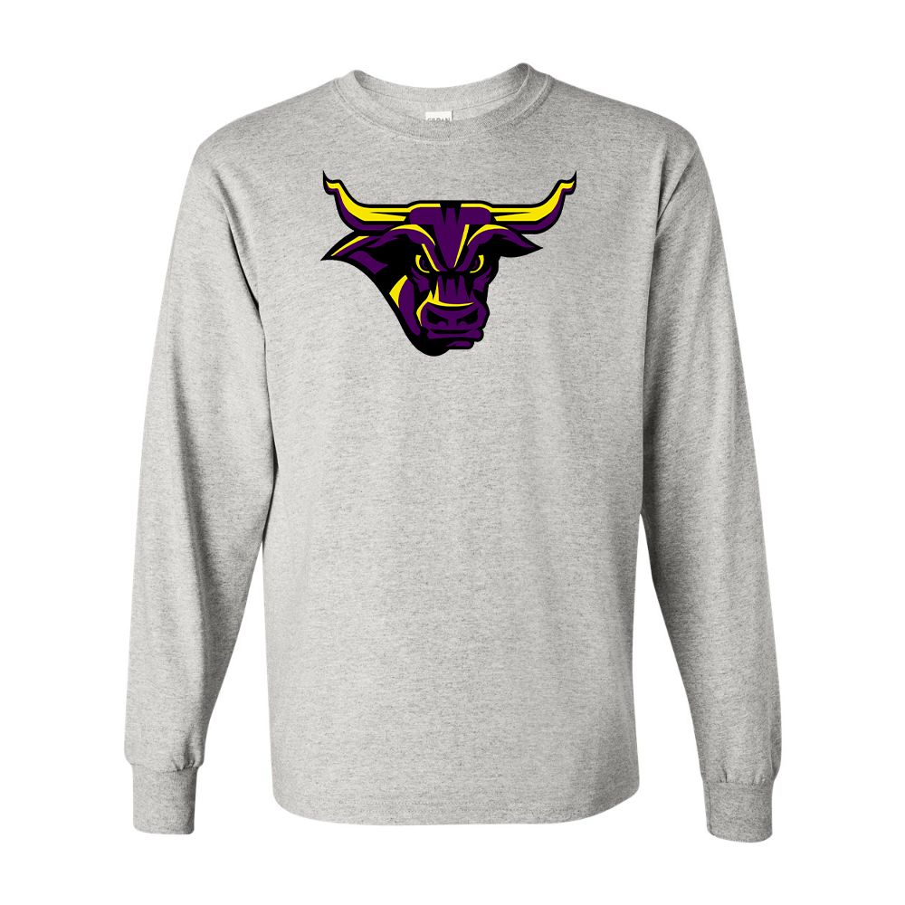 Men's Minnesota State Mavericks Gildan Heavy Cotton Long Sleeve T-Shirt