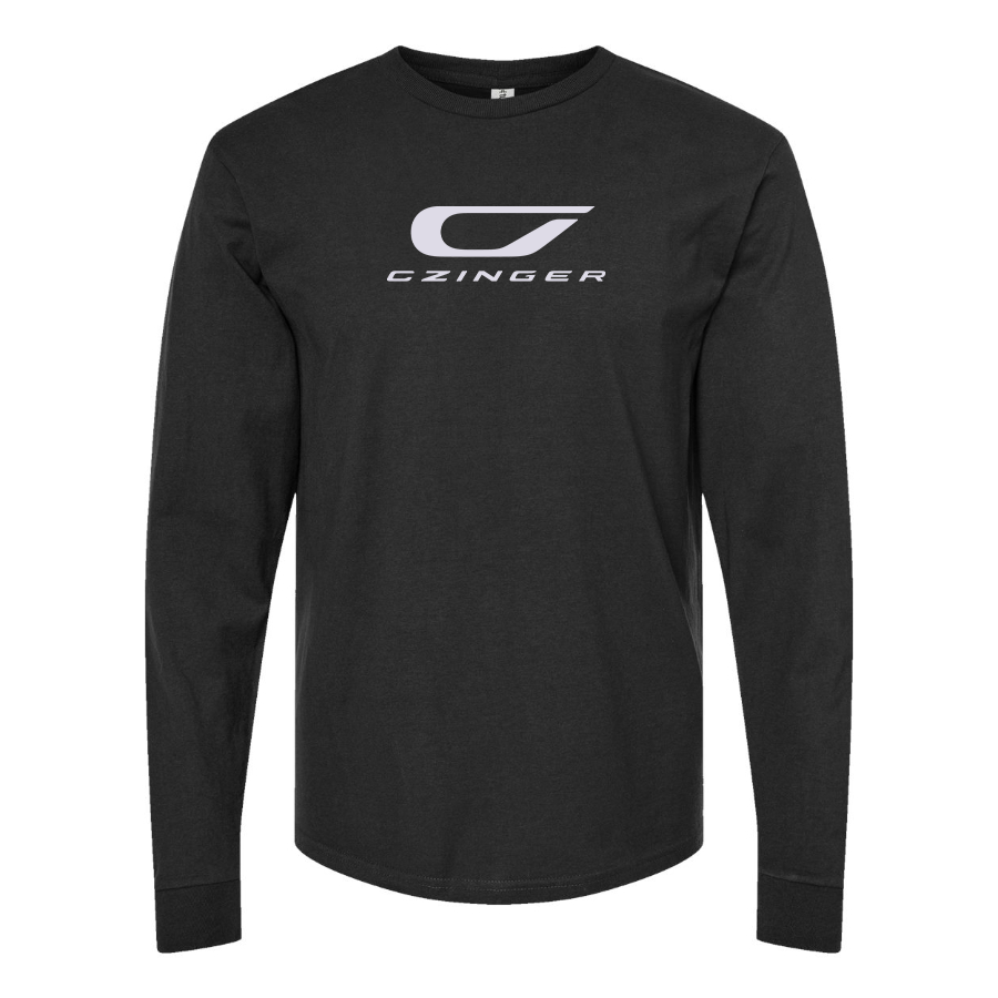 Men's Czinger Logo Cotton Long Sleeve T-Shirt