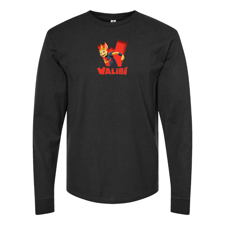 Men's Walibi Logo Cotton Long Sleeve T-Shirt
