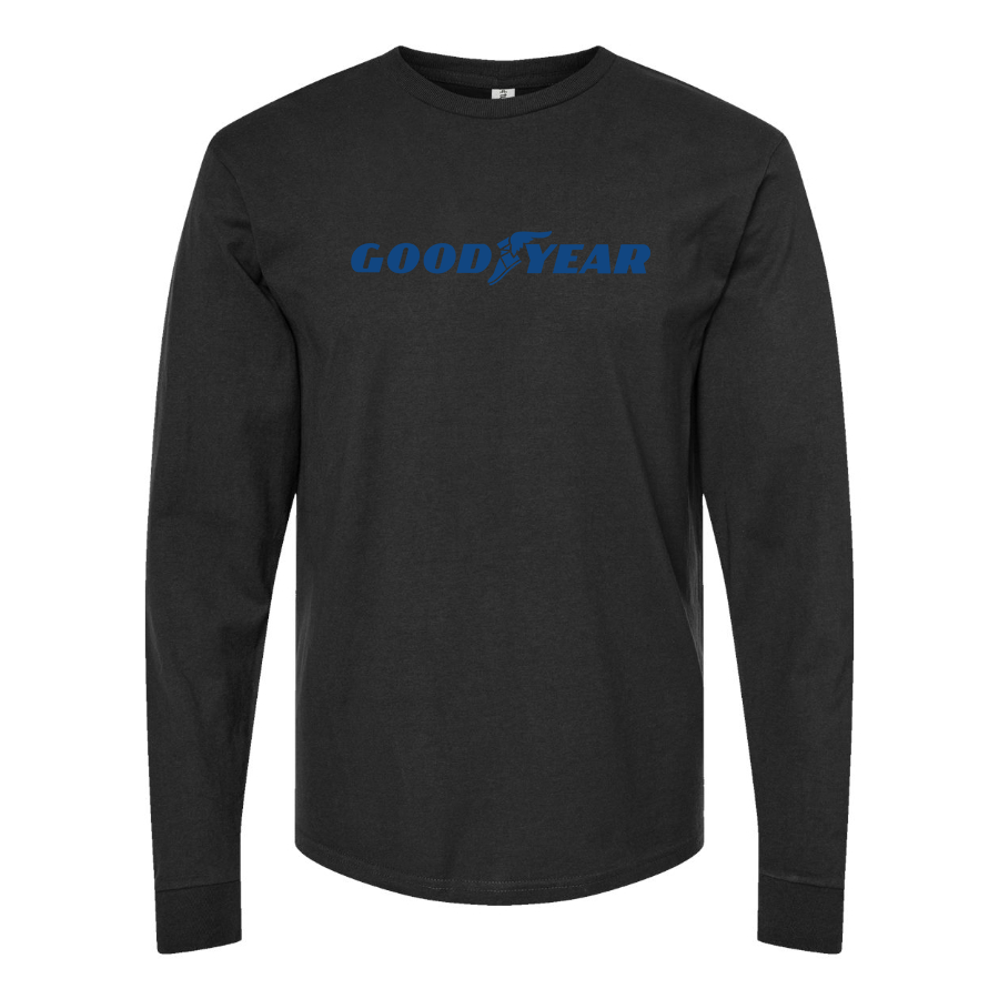 Men's Goodyear Logo Cotton Long Sleeve T-Shirt